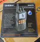 Uniden Mhs75 Submersible Compact Handheld Vhf Marine Radio Orange Backlit