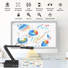 Kitchbai Document Camera For Classroom Usb Camera For Teacher 12mp 9x Zoom-in
