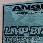 Limp Bizkit Handbill 2001 Original Concert W  Godsmack  Dmx  Sinisstar