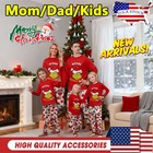 Family Matching Christmas Pyjamas Adult Kids Xmas Nightwear Pajamas Pjs Set