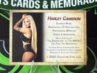 Harley Cameron Kiss Card Signed Autograph Auto 2022 Collectors Expo Aew Wwe