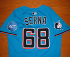 Miami Marlins Jared Serna 2025 Game Used Worn Alternate Nike Jersey W mlb Holog 
