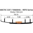 2 Pack - Woodys 6  Dooly Slim Jim Carbide Runners Arctic Cat yamaha - Sa6-9975