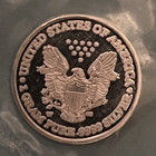 1 Gram American Walking Liberty Design Round 0 999 Fine Silver  Free Ship 