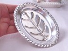 2 Piece Vintage Canterbury Silverplate Cigarette Box   Tray Set  Gadroon Edge