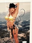 Pamela Anderson Playboy Cowgirl Framed Autographed 8x10 Photograph Jsa Coa