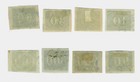 Brazil 1850 Cat Eyes  numerals Complete Set Scott   21-28 Used Vf-xf