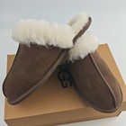 Ugg Scuffette Ii Espresso Suede Slip-on Slippers Women s Sheepskin Shoes