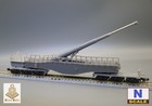 1 160  n-scale  Wwii German Krupp K5 Railway Gun  w Wheels Resin Kit