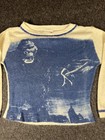 Vintage Scoreboard Sweater Kids 4 Blue King Kong Graphic Knit Long Sleeve 70s