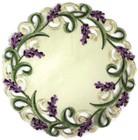 Doily Boutique Table Runner  Doily  Mantel Scarf With Lavender Lilac Flowers 