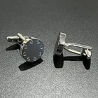 Silver Round Screw Head Rim Cufflinks For Men Birthday Wedding Anniversary Gift