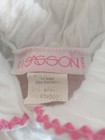 Sasson Baby Easter Bunny Pink Trim White Romper Outfit One Piece 70s Vintage 