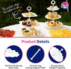 10pcs Dessert Table Display Set  3 Tiered Cupcake Stand  Cupcake Holder   Cake S