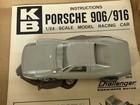 K b Porsche Carrera Gts  gray  1 24 Scale Slot Car With Box New Assembled