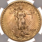1907  20 Ngc Ms64 Saint Gaudens Gold Double Eagle