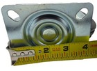2pc 4  Swivel Caster Wheels Rubber Base Top Plate Heavy Duty