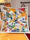 Collectherm  s  Incrediblet Twill Scarf Silk Scarf 90cm   90cm With Gift Box Nwt