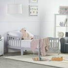 Wooden Baby Toddler Bed Children Bedroom Furniture Safety Guardrails Christmas