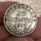 1917 Newfoundland Silver 25 Cents