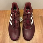 Adidas Adizero Afterburner Mens Baseball Cleats Nwt Maroon White Size 15 H00977