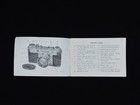 Vintage Nikon S Rangefinderinstruction Manual Good Condition