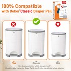 5 Pack Refills Compatible With Dekor Classic Diaper Pails   20 Extra Length
