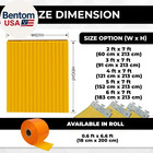 Yellow Kit Pvc Smooth Plastic Strip Door Curtain 48x84 In  4 X 7 Ft   Standard C