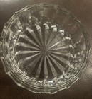 Vintage Silver Tone Mirror Glass Powder Puff Vanity Jar Ornate Beautiful 