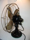 Antique Brass Blades Emerson Model 73648 Oscillating Fan Ge Face 16  Early 1900s
