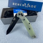 Benchmade Osborne 940bk-2004 Axis Lock Jade G10 Handle Cpm-m4 Folding Knife