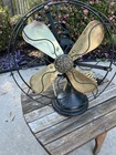 1920s General Electric Ge Brass Blade Oscillating  Fan Working Condition