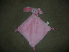 New Kelly Toy Baby Pink Bunny Rabbit Security Blanket Lovey Polka Dots Kellytoy