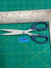 Vintage 7 25  Stainless Steel Pinking Shears W blue Handle Sewing Scissors Tool