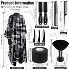 Nicemovic 10 In 1 Hair Cutting Barber Cape With Neck Duster Brush Barber Brush N