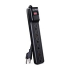 Csb604 Essential Surge Protector  900j 125v  6 Outlets  4ft Power Cord  Black