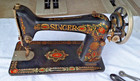 Vintage 1921  Singer Sewing Machine From Treadle Base  With Accessories