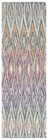 Aspen Collection Runner Rug - 2 3  X 8   Blue   Pink  Handmade Boho Wool  Ide   