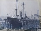1931 Us Lighthouse Service Nantucket Lightship Drydock Glass Negatives Ooak