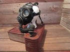 Vintage 1942 Gas Mask With Filter Military Field Gear Chemical Biological