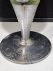 Antique Uranium Green Glass Mission Fruit Juice Dispenser Chrome Base