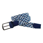 Pebble Beach Men s Braided Tricolor Golf Belt With Genuine Leather End Tabs  New