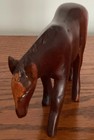 Vintage Hand Carved Wood Horse Statue Sculpture Solid Wood 4  X 6    Equestrian
