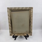 Vintage Gold Tone Metal Filigree Wall Hanging Picture Frame Large Ornate Gold