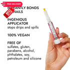Beauty Secrets Nail Glue  Drip   Clog Proof  6 Pack Clear