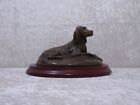 Kunstmasse Bronze Finish Douglas Gray Design Figure Dog Irish Setter - Vintage