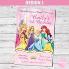  you Print  Personalised Princess Birthday Party Invitation Invites Digital 1st