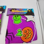 Vtg Lot Of 2 Spooky Halloween Frankenstein Ghost Spider 21x32 Pillowcase Bag