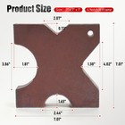 20 Ton Steel Shop Press Bed Plates H-frame Arbor 4 Notch 1 x7 x7  Set Anti-rust