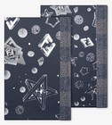 Fendi Midnight Blue And Silvergeometric Notebooks Set